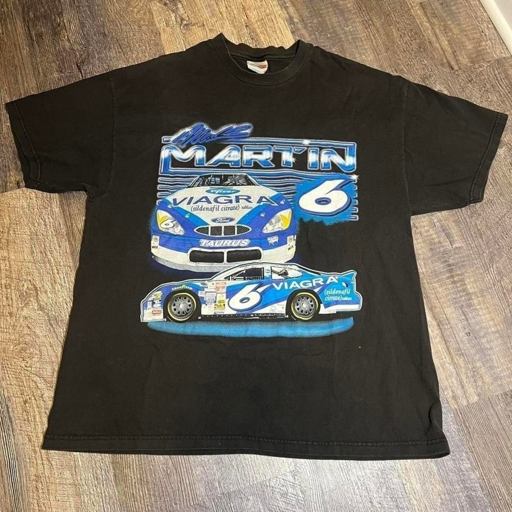 Vintage 1990s mark Martin racing tee XL